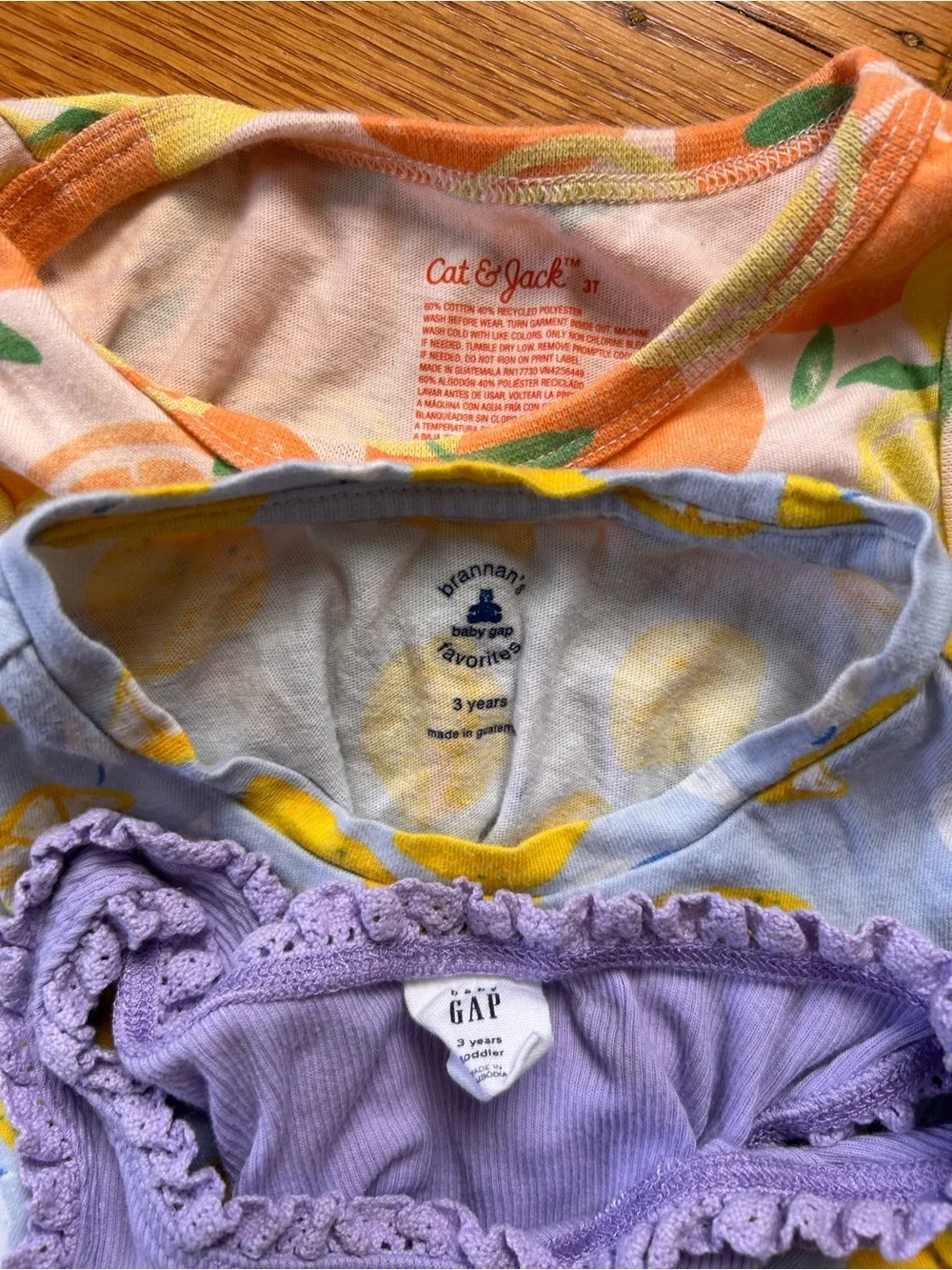 3T Girls Summer Top & Shorts Mix — Citrus, Yellow, Lavender & Pink